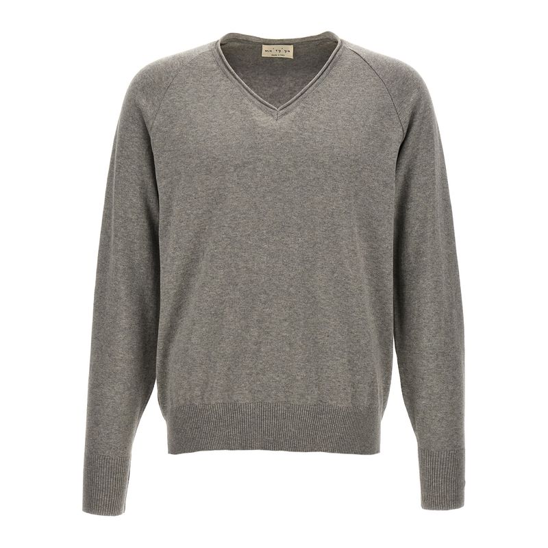 Ma'ry'ya Gray Cotton Men's Cardigan